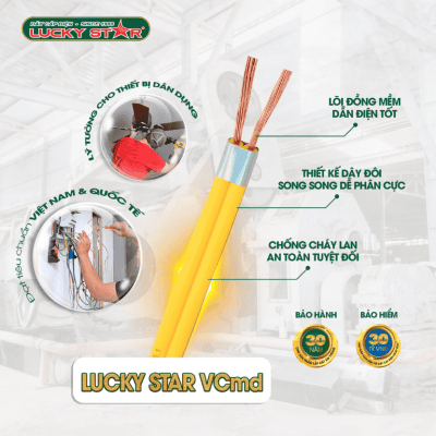 Dây Đôi 2 Lõi Đồng Mềm (Dây SUP) / VCmd – Hiệu Suất Vượt Trội, An Toàn Tuyệt Đối Cho Thiết Bị Dân Dụng