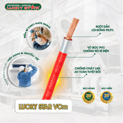 Dây 1 Lõi Đồng Mềm Lucky Star – VCm: Bền Bỉ Vượt Trội, An Toàn Tối Ưu